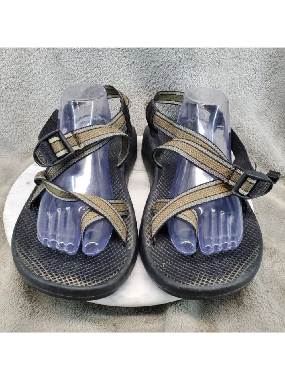 Chaco Shoes Mens Size 13 Brown Textile Strap Z/2 Yampa Sandals *Read*